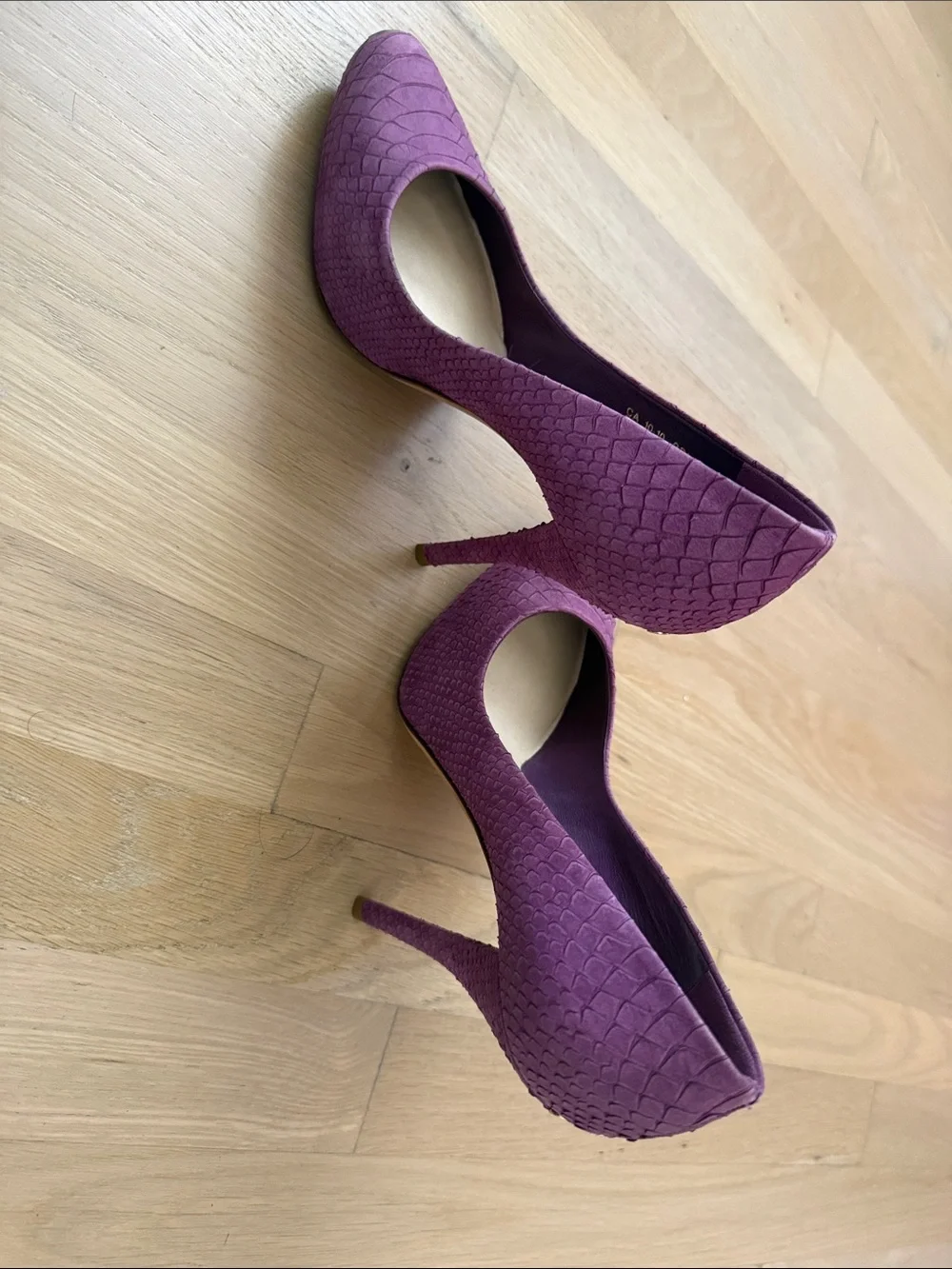 Dior Textured Magenta Pointed-Toe Stiletto Pumps